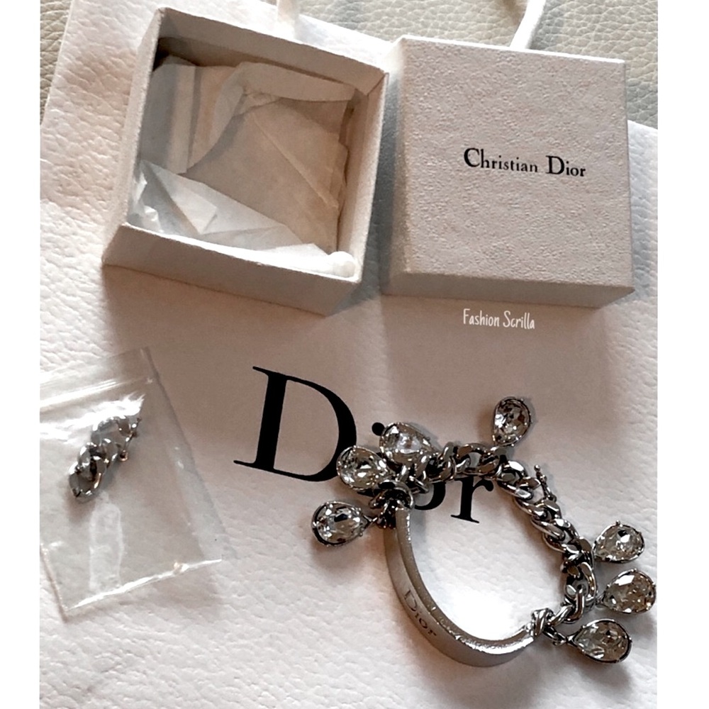 Dior Vintage John Galliano Y2K Gambler Diamantรฉ Charm Bracelet Full Set NWT 2004 - Picture 12 of 16